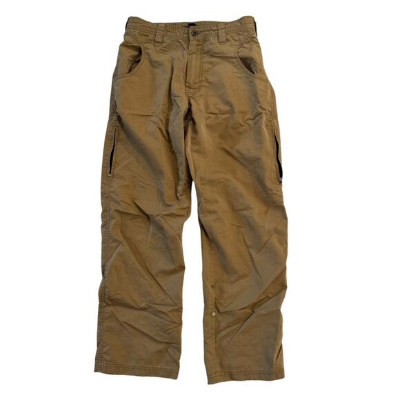 Men's Tan Cargo Pants Prana size small hiking - Picture 1 of 2